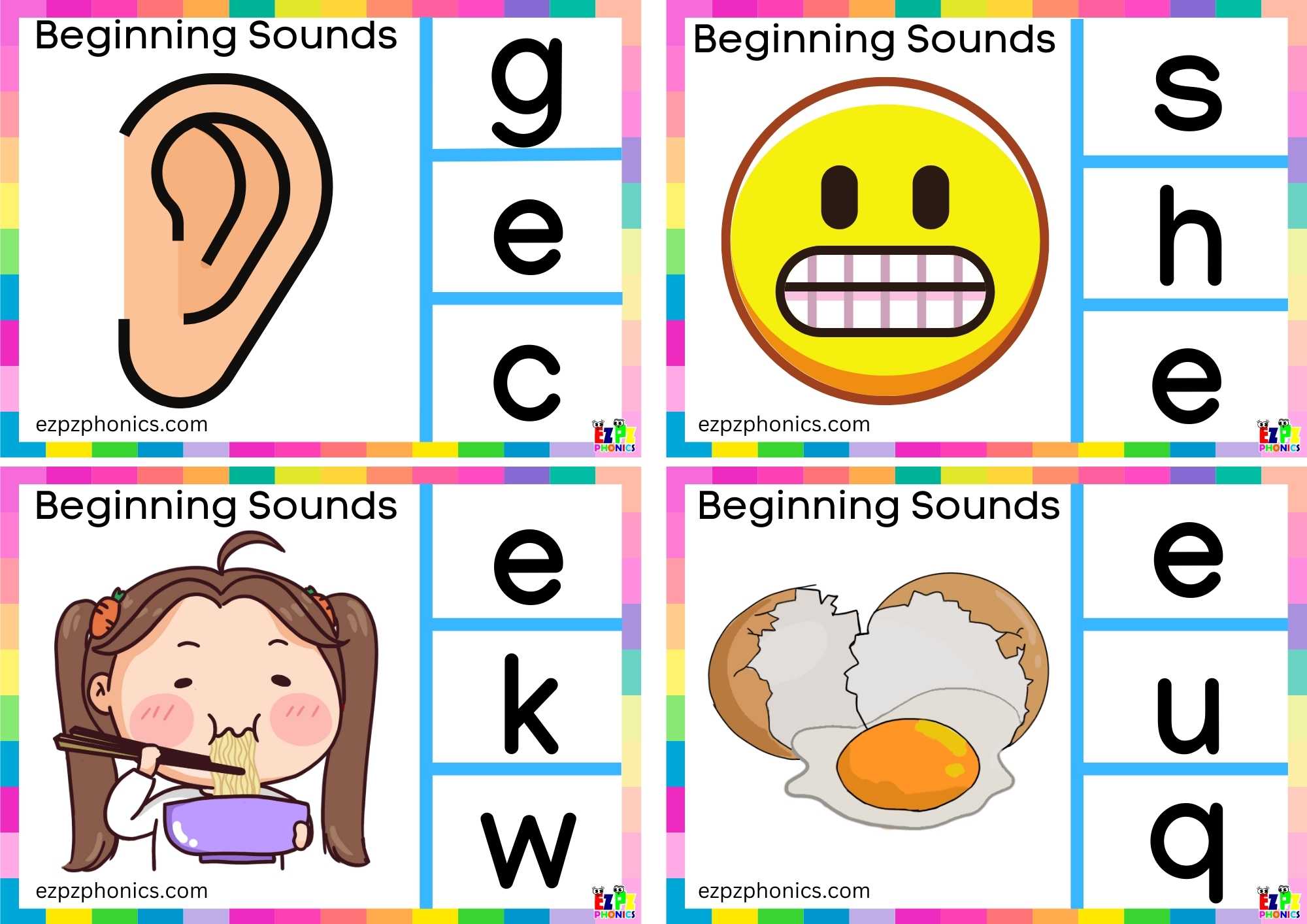 Letter E Look At The Image  And Clip The Correct Letter Clip Card 1